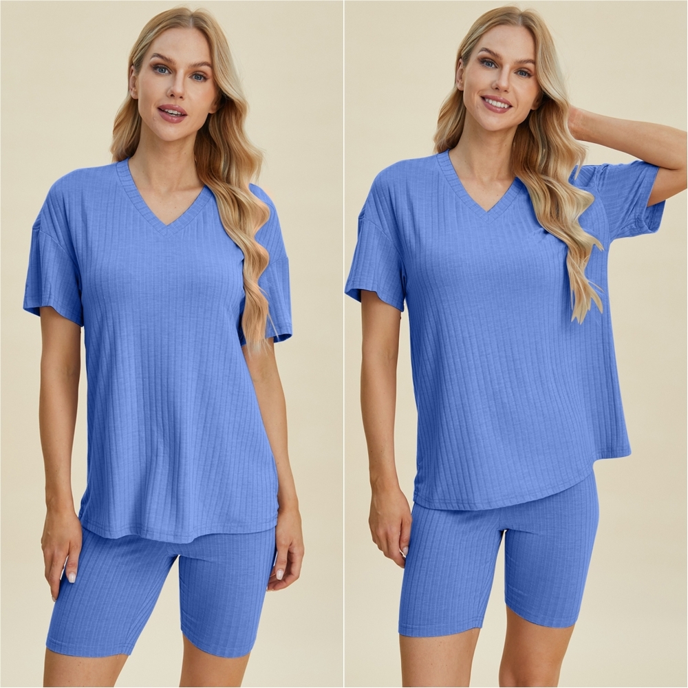 Ribbed Harmony Set - Blue
